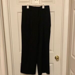 LOFT Peyton Classic Black Wide-Leg Pants